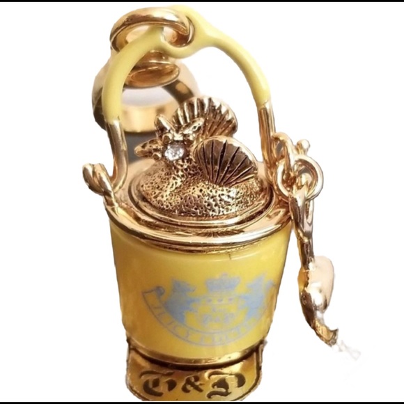 Juicy Couture Beach bucket seashell charm RARE